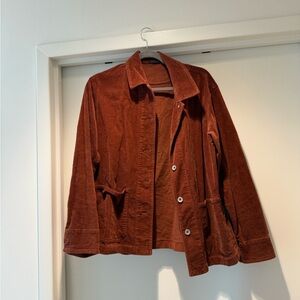 UNIQLO - Corduroy Shirt Jacket - S - Burnt Orange